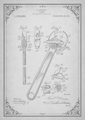Brevet clé à molette